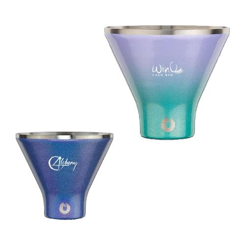 Drinkware - Barware - Cocktail Glasses - Snowfox&reg; 8 oz. Shimmer Martini Glass