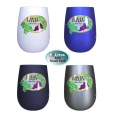 Halcyon&reg; 12 oz. Stainless Steel Wine Glass, FCD with Varnish or Varnish Only - Occasions