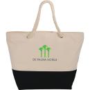 CoastalCanvas Zippered Rope Tote Bag