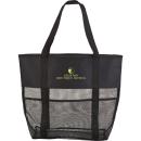 BeachBreeze Mesh Tote Bag with Utility Pockets