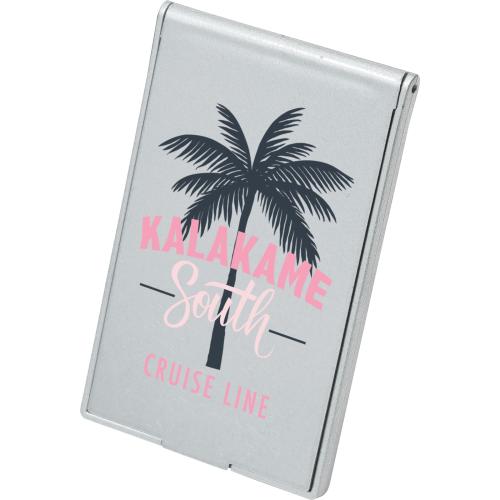 Bags - Travel Accessories - Reflecto Stand-Up Pocket Mirror - Silver/White