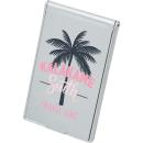 Reflecto Stand-Up Pocket Mirror - Silver/White