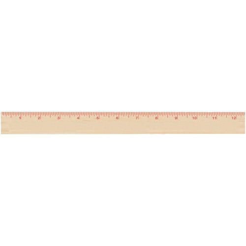 Desk & Office - Desk Accessories - EcoMaster 12 Natural Silkscreen Ruler