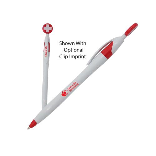 Pens & Writing - CuraCross Red Accent Smiles Pen