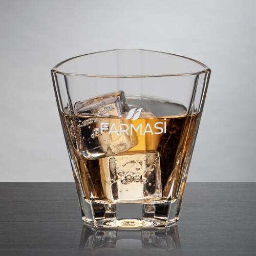 Drinkware - Barware - On the Rocks Glasses - TriFacet Crystal OTR Glass Set