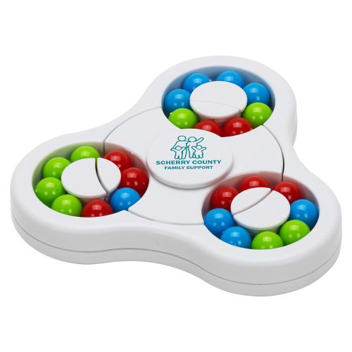 Toys & Novelties - Games - MindMaze Stress Spinner - White Puzzle Fun