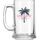 BrewGrip 15oz Clear Glass Beer Mug
