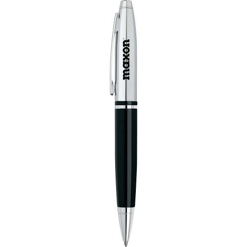 Pens & Writing - Cross Calais Ballpoint Pen - Chrome & Black Lacquer