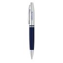 Cross Calais Ballpoint Pen - Chrome &amp; Blue Lacquer