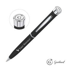 Garland&reg; Color Matte Custom Rollerball Pen - Chrome - Metal Pens