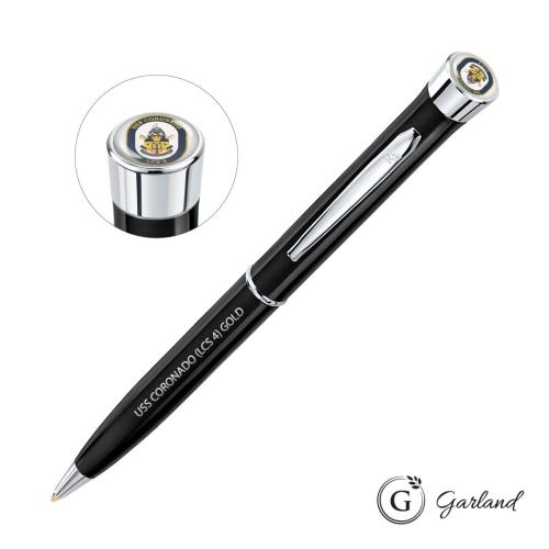 Pens & Writing - Ballpoint Pens - Garland® Patriot Aura Ballpoint Twist Pen - Chrome Accent
