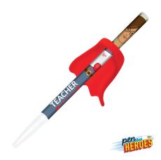 Pen Heroes™ Hometown Series Male w/Cape - Plastic Pens