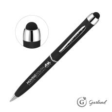 Garland&reg; Stylus Matte Ballpoint Twist Pen - Chrome Accent - Stylus