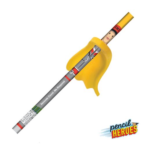 Pens & Writing - Pencils - Pencil Heroes&reg; Heathcare Series Female w/Cape Pencil