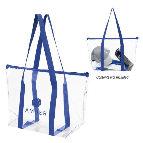 Bags - Tote Bags - Clear & Transparent - CoastalView Clear Tote Bag - Chic PEVA Design