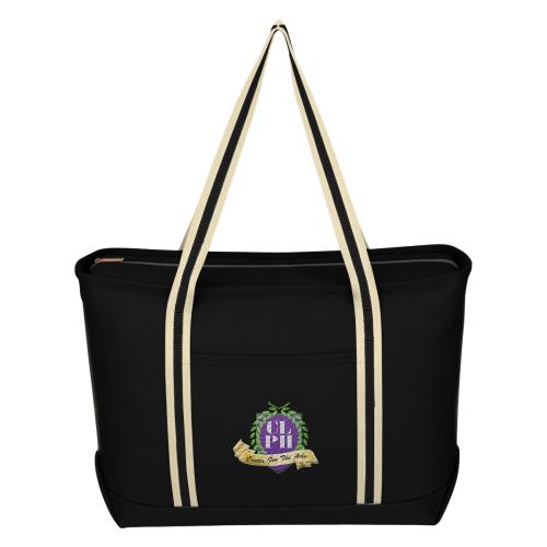 Bags - Tote Bags - Canvas & Cotton - Admiral Breeze Canvas Tote Bag - Zipper & Pocket