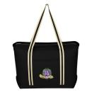 Admiral Breeze Canvas Tote Bag - Zipper & Pocket