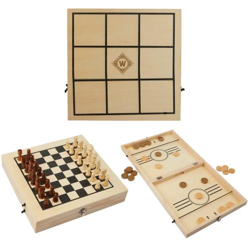 Toys & Novelties - Games - GameQuest 4-in-1 Deluxe Desktop Set