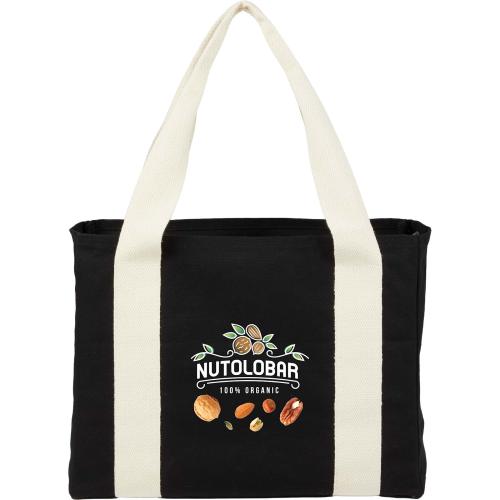 Bags - Tote Bags - EcoChic Black Cotton CarryAll Tote