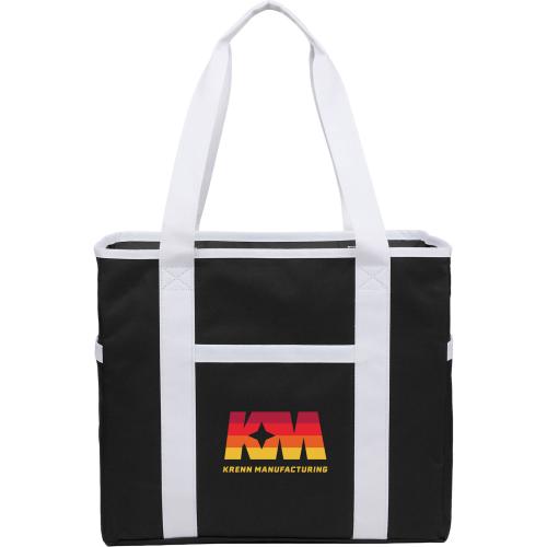 Bags - Tote Bags - EcoVibe Varsity Tote Bag - Recycled rPET, Multi-Pocket