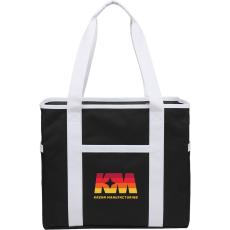 EcoVibe Varsity Tote Bag - Recycled rPET, Multi-Pocket - Tote Bags