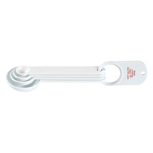 Home & Kitchen - Utensiles - MeasureMaster White Spoon Quartet Set