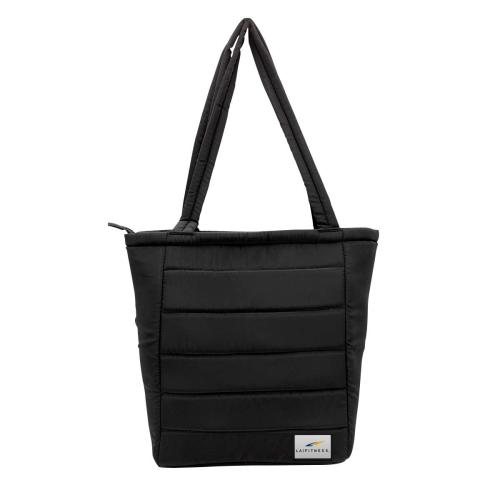 Bags - Backpacks - Otaria&trade; Puffy Recycled Tote Bag, Fabric Patch - Full Color