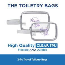 AeroLOFT® Clear View 2 pc Travel Toiletry Bags - Travel Accessories