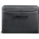 FSC&reg; Mix Millennium Leather Zippered Padfolio