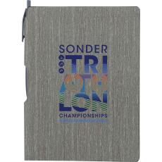 FSC&reg; Mix 6" x 8.5" Bari Notebook with Pen - Desk & Office