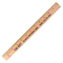 RibbonReflections Wood Ruler - Clear Finish