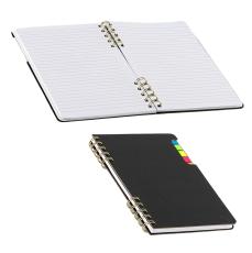 EcoTrack Spiral Notebook with Sticky Flags - Sticky Notes
