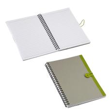 EcoSpiral A5 Notebook - Hay Scented Elegance - Journals & Notebooks
