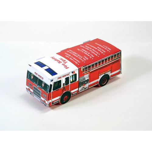 Toys & Novelties - BlazeFold Fire Truck Hand Fan - Vibrant Mailer