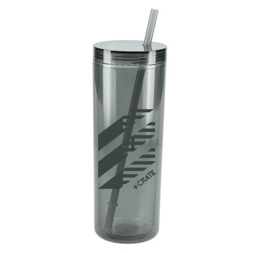 Drinkware - Tumblers - EcoChill 16oz Recycled Tumbler with Straw
