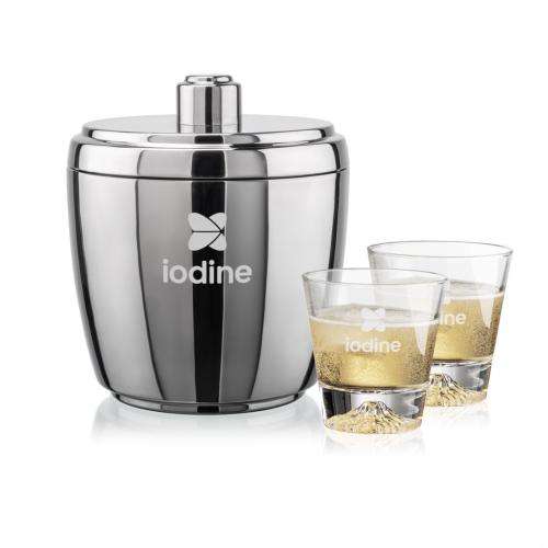 Drinkware - Barware - Wine Buckets - FrostedElegance On-the-Rocks Set