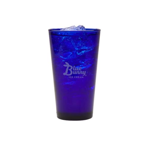 Drinkware - Made in the USA - CobaltGlow 17oz Laser-Engraved Pint Glass