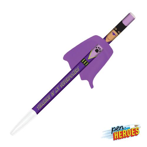 Pens & Writing - Ballpoint Pens - Pen Heroes&trade; Superhero Series Female w/Cape Pen