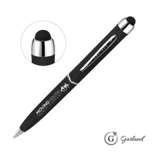 Pens & Writing - Ballpoint Pens - Garland&reg; Stylus High Gloss Ballpoint Twist Pen - Gold Accent