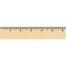 EcoMeasure 6 Silkscreen Wood Ruler