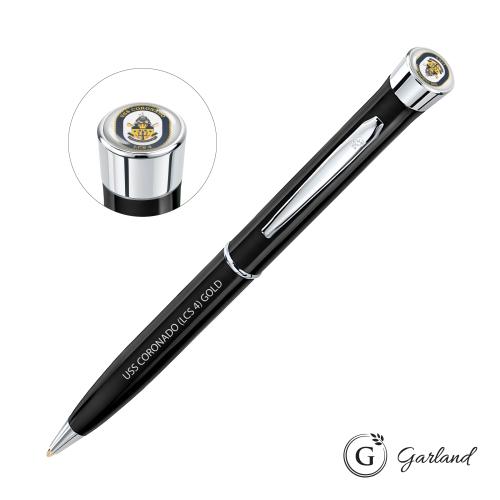 Garland&reg; Color Custom Rollerball Pen - Chrome Accent