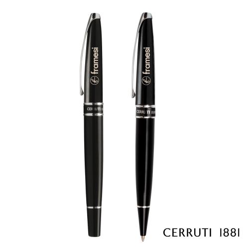 Pens & Writing - Gift Sets - Cerruti 1881&reg; Silver Clip Ballpoint Pen & Rollerball Pen Set