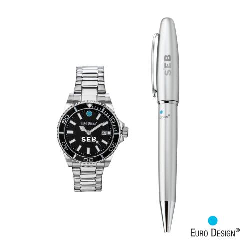 Pens & Writing - Gift Sets - Euro Design&reg; Velten Watch/Pen Set