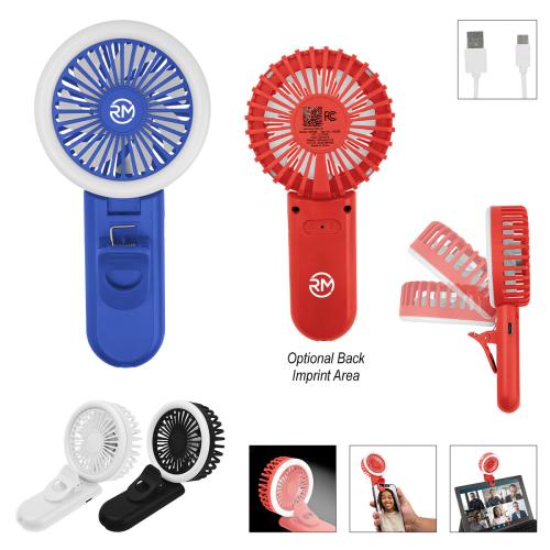 Technology - Computer Accessories - BreezeLight Clip-On Fan & Ring Light Combo
