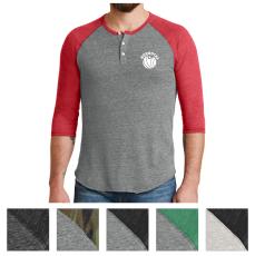 Alternative&reg; Men's Eco-Jersey&trade; 3/4-Sleeve Raglan Henley - New Additions