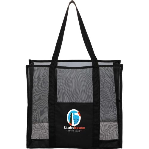 Bags - Tote Bags - Breezeway Black Mesh Tote Bag