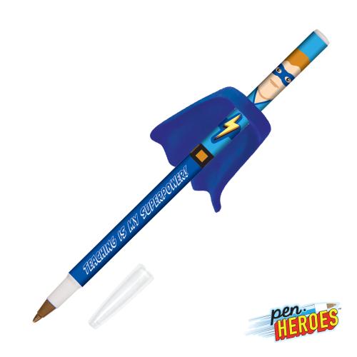 Pens & Writing - Ballpoint Pens - Pen Heroes&trade; Superhero Series Male w/Cape Pen