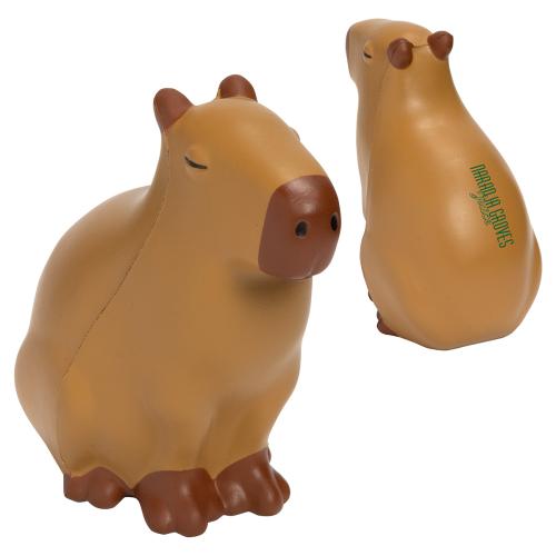Toys & Novelties - Stress Relievers - Animals - CapyCuddle Stress Buddy - Brown Pad Print