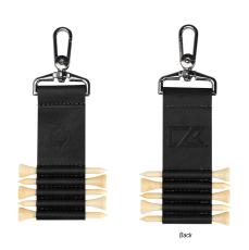 Cutter & Buck® rPET And Bamboo Golf Tee Set Keychain - Golf Accessories
