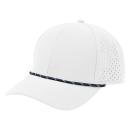 WHITE WITH NAVY AND WHITE